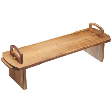 Antipasti Platform Platter, 52 x 15 x 17cm, Kitchen Craft, Acacia Wood