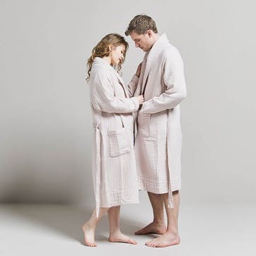 The Dream Cotton Robe Extra Small, Rose