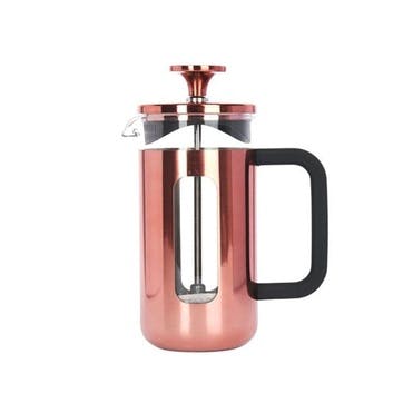 Pisa Stainless Steel Cafetière 3 Cup, Copper