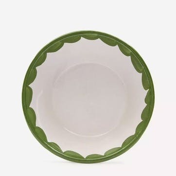Scallop Bowl Set of 2, D16cm, Green