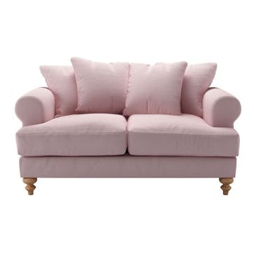 Teddy 2 Seater Sofa, Powder Pink