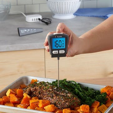 USB Rechargeable Digital Thermometer, Grey