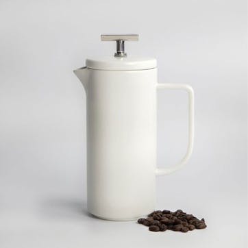 Ceramic Cafetière 4 Cup 480ml, White
