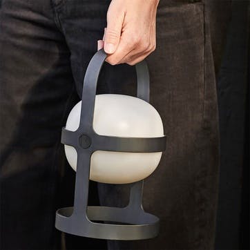 Solar Lantern, H18.5cm, Black