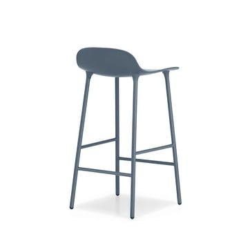 Form Bar Stool D44 x H87cm Blue