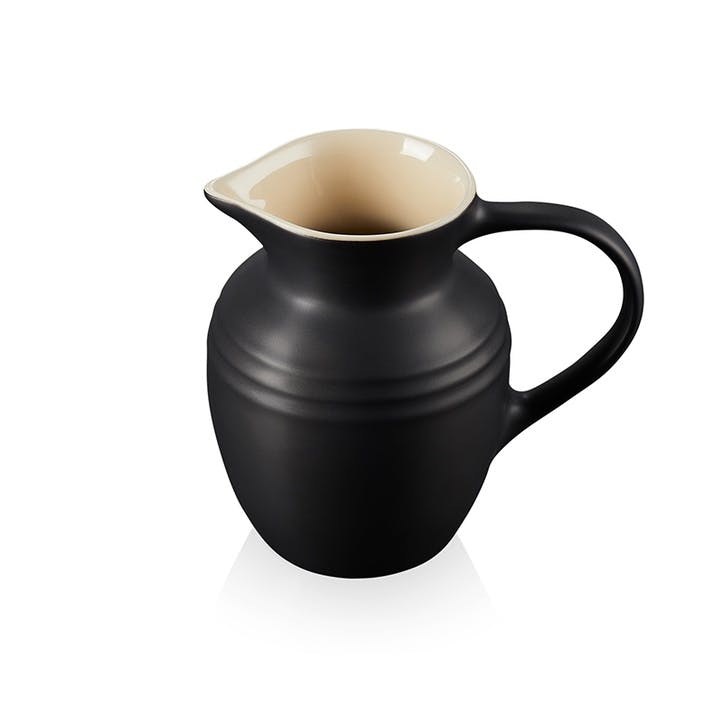 Stoneware Jug - 0.6L; Satin Black