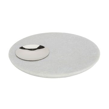 Stone Serving Board L22 x W22cm, White