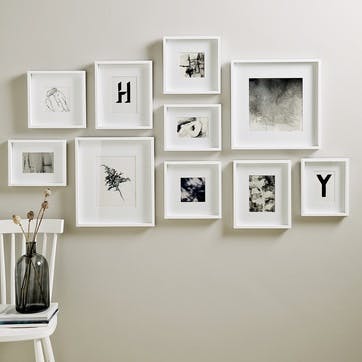 Picture Gallery Wall Frame Set Large, White