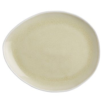 Vie Naturelle Medium Plate, W19.5cm x D16.3cm, Cream