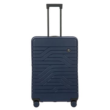 Ulisse expandable trolley suitcase 71cm, Ocean Blue
