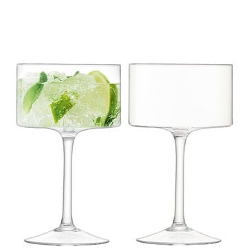 Otis Champagne/Cocktail Glass Set of 2 280ml, Clear