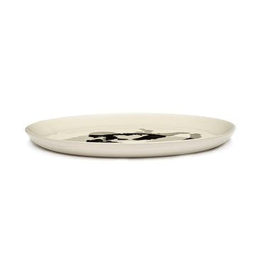 Ottolenghi Set of 2 large plates, D27, White And Black