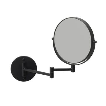 Forte Double Sided Makeup Mirror, Black