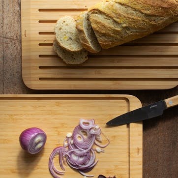 Bamboo 2-In-1 Cutting Bread Board, 34 x 23.5cm, Natural