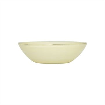 Kojo  Glass Bowl D21cm, Vanilla