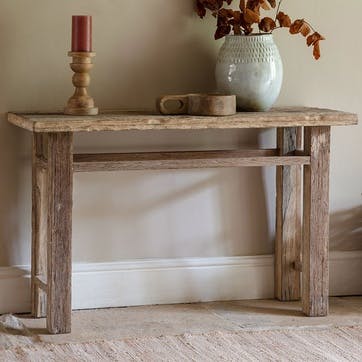 Ibo Reclaimed Wood Console Table, Natural