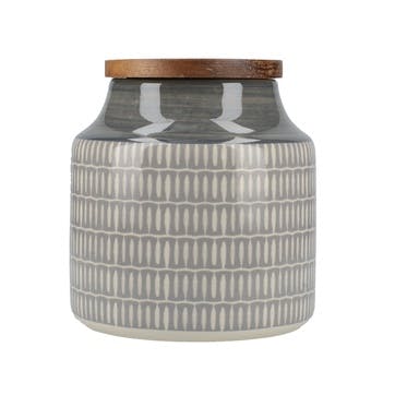 Drift Grey Storage Jar
