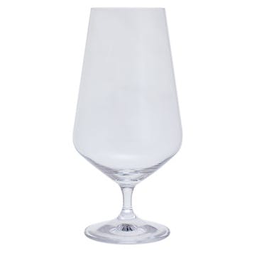 Cheers Set of 4 Beer Glasses 550ml, Clear