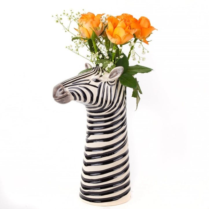 Zebra Flower Vase, H26cm
