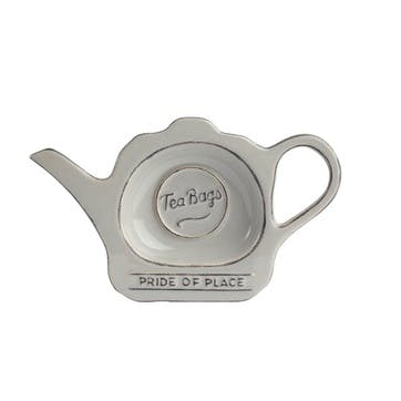 Pride of Place Tea Bag Tidy, Cool Grey