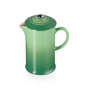 Stoneware Cafetiere with Metal Press 1L, Bamboo Green