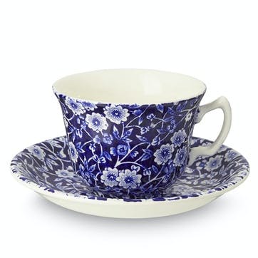 Calico Teacup, 187ml, Blue