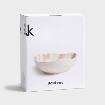 Ray Bowl 27 x 21cm, pink