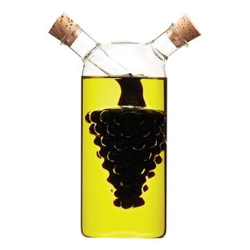 Italian Grape Design 2 in 1 Oil & Vinegar Cruet Bottle