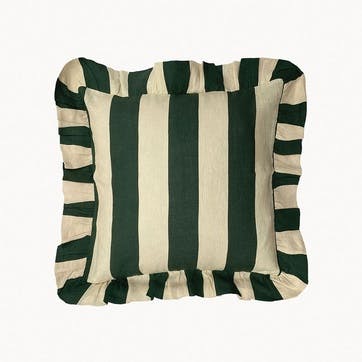 Wide Stripe Cushion Cover 45 x 45 cm, Forset Green