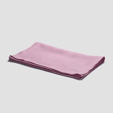 Linen Table Runner 45 x 200cm, Raspberry