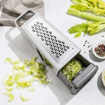 Z-Cut Tower Grater, Grey