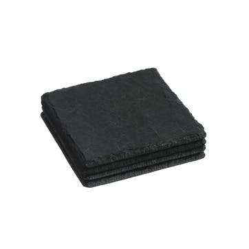 Square Slate Coaster, Set of 4