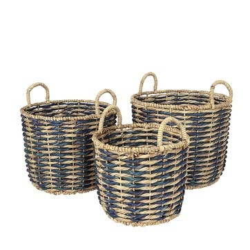 Kamilla Baskets Set of 3 Sea Grass