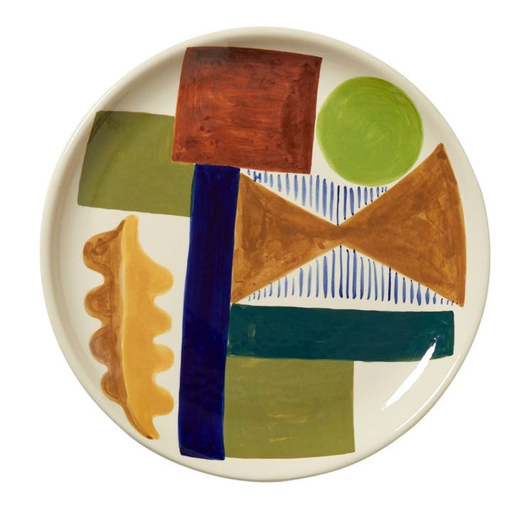 Spring Oak Dinner Plate, 26cm, Multi