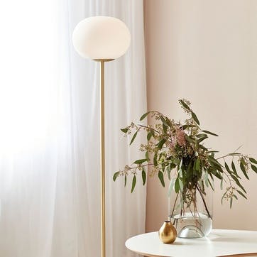 Alton Floor Lamp H150cm, Opal white