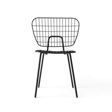WM String, Pair of Dining Chairs, H72 x W66 x D53cm, Black