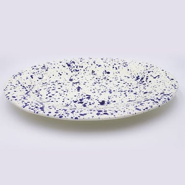 Splatter Serving Platter 44cm, Blueberry