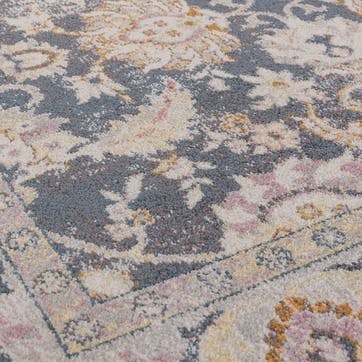 Flores farah classic persian border rug 200 x 290cm, Multi
