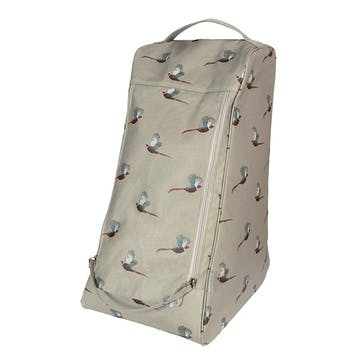 'Pheasant' Oilcloth Boot Bag