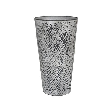 Chatsworth Vase D28cm, Zinc