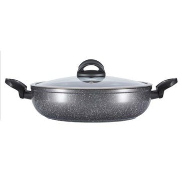 Cerastone Low Casserole Graphite  30cm, Grey