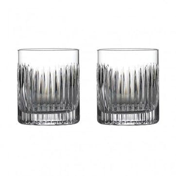 Connoisseur Aras Pair of Whiskey Glasses, 350ml, Clear
