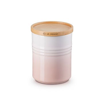 Stoneware Medium Storage Jar 10cm, Shell Pink