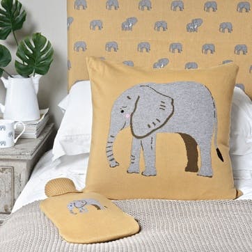 'Elephant' Knitted Statement Cushion