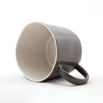 Set of 4 mugs, L8 x D11.5 x H6.5cm, Quail's Egg, charcoal