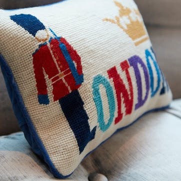 London Cushion 30.5 x 23cm, Multi