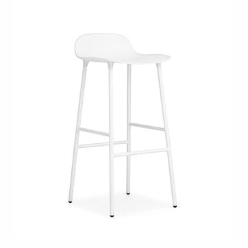 Form Bar Stool H77cm, White