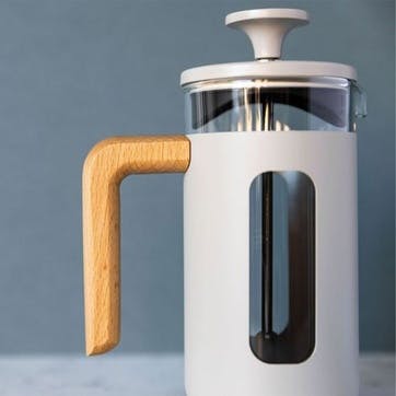 Pisa Stainless Steel Cafetière 3 Cup, Latte