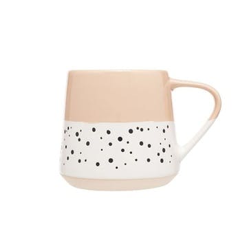 Dotted Mug , 350ml, Blush