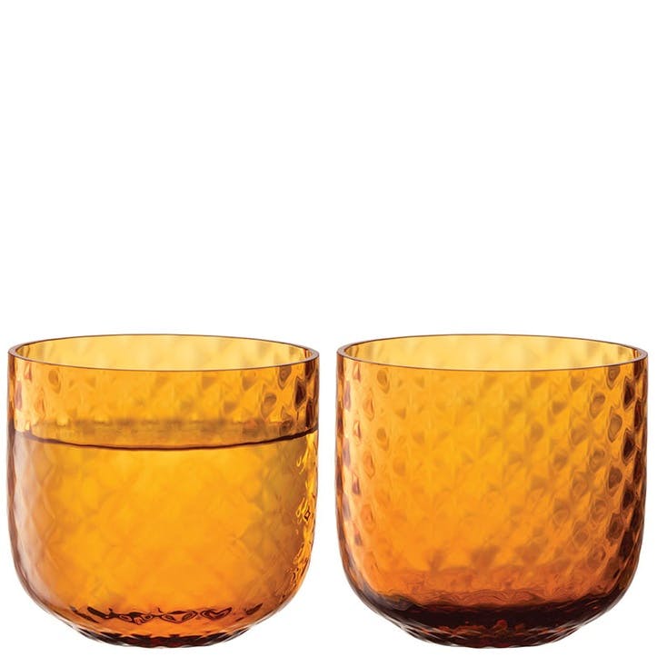 Dapple Tumblers Set of 2 330ml, Sun Amber